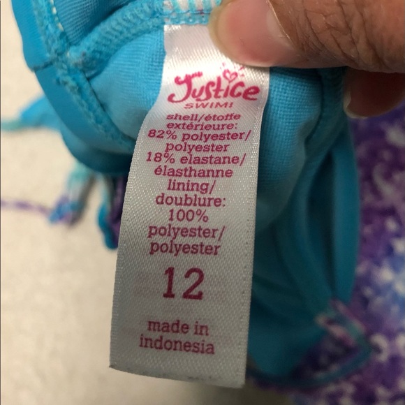 Girls Justice 2 piece swimsuit - Picture 4 of 4